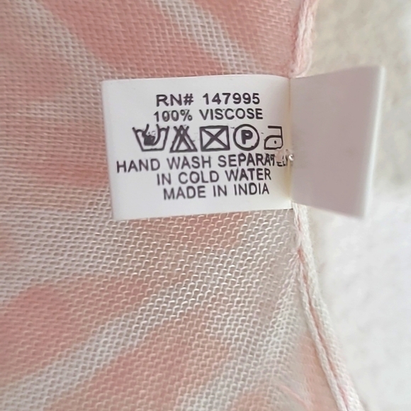 Beachy Wrap Short Kimono Peach White Tie Dye Open Cover Up Sheer Boho Coastal - Picture 2 of 6